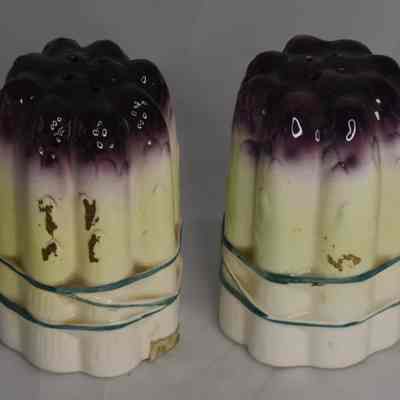 Vintage Howard Holt Asparagus Salt and Pepper Shakers