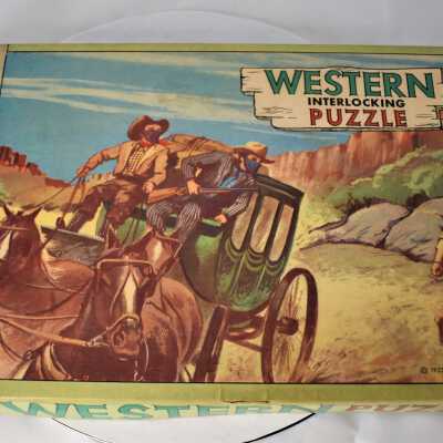 Milton Bradley Western Puzzle