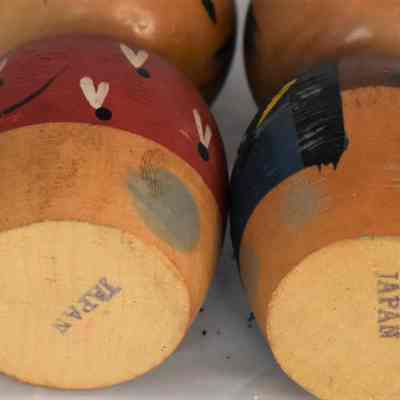 Marked "Japan" on the bottom of each shaker.
