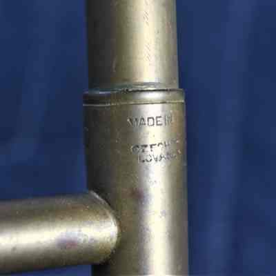 The "MADE IN CZECHOSLOVAKIA" inscription near the bottom of one of the bell braces.