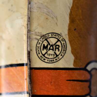 Marx Makers Mark: Located on the horse's belly