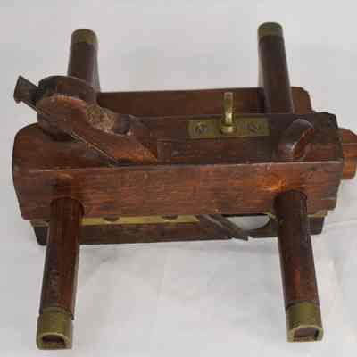 J. Kellogg Amherst Ms. Brass & Wood Plow Plane Square Arms