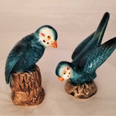 Blue Bird Salt and Pepper Shakers
