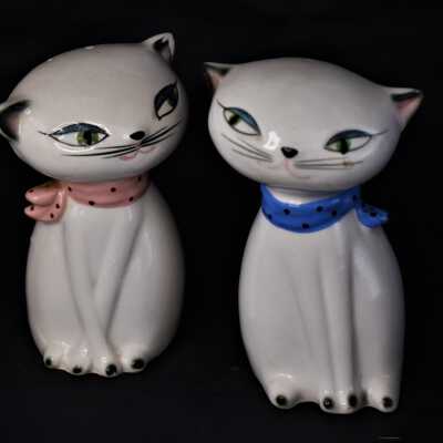Sassy Cat Salt and Pepper Shakers