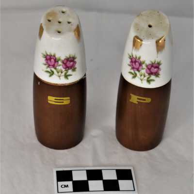 Rosewood Salt and Pepper Shakers