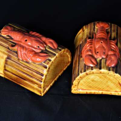 Lobster Trap Salt and Pepper Shakers