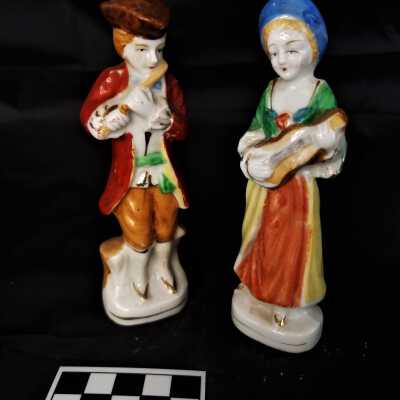 Male and Female Musician Salt and Pepper Shakers