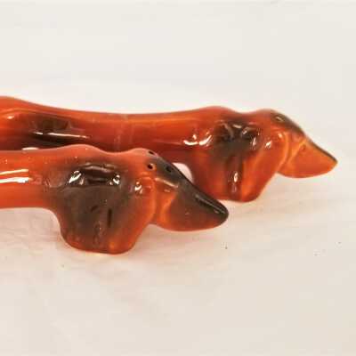 Weenie Dog Salt and Pepper Shakers