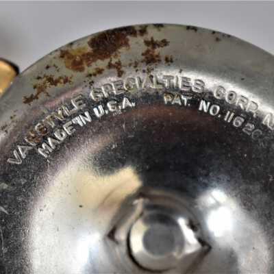 Manufacturing information stamped into base of shaker stand
