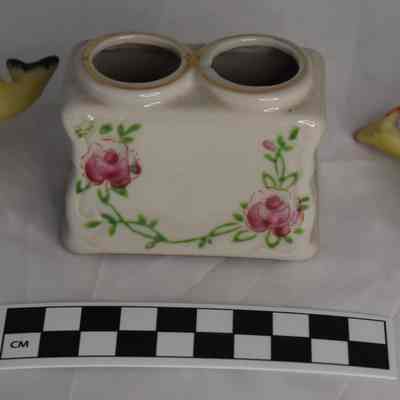 Fish nodder 3 piece salt and pepper set.