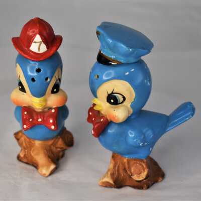 Blue Bird Salt and Pepper Shakers