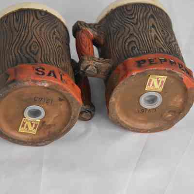 Original Napcoware labels on bottom of each shaker.