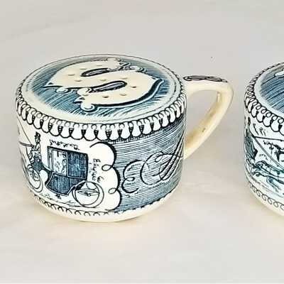 Currier and Ives Salt and Pepper Shakers