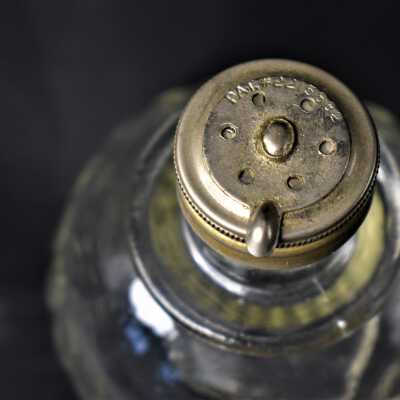 Metal lid with pat. number