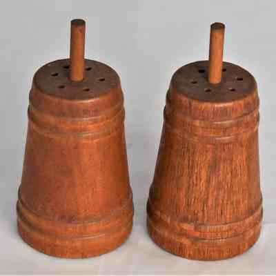 Vintage Wooden Butter Churn Salt and Pepper Shakers