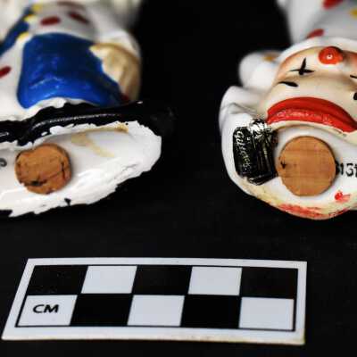 Cork stoppers, item numbers, Japan label, "Giftcraft" foil sticker