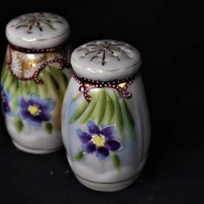 Floral Salt and Pepper Shakers