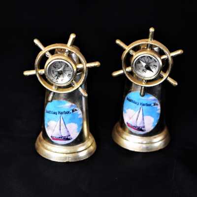 Ship's Wheel Salt and Pepper Shakers