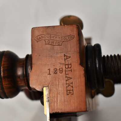 Labels on the Side of the Plane: "Sandusky Tool Co. Ohio", "A.BLAKE", "129"