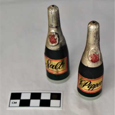 Champagne Bottle Salt and Pepper Shakers