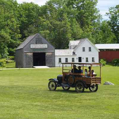 View of the farmhouse from the village green