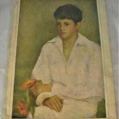 Art on reverse of page