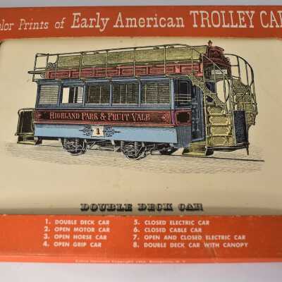 Color Prints of Early American Trolley Cars