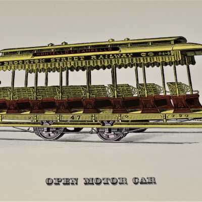 Brockton Street Railway Co. Open Motor Car