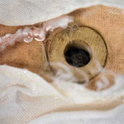 Mechanical Doll: Close up of the key hole