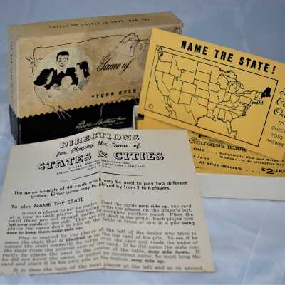 Box interior with game card and instructions