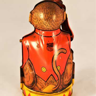 Back of bank with J. Chein & Co. maker's mark
