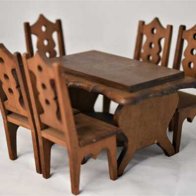 Dollhouse Wooden Dining Set