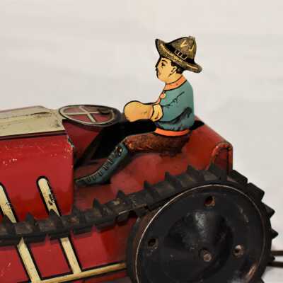 Lithograph rider and rubber treads