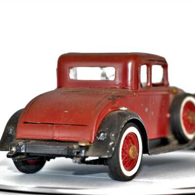 Hubley Toy Chevy Coupe from Model Kit: Backside