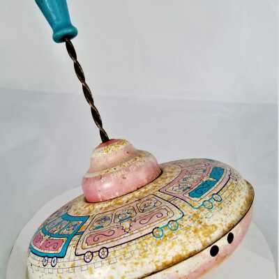 Train Themed Peg-Top