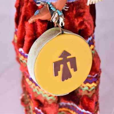 Navaho Girl Drum: The drum attached to the Navaho Girl