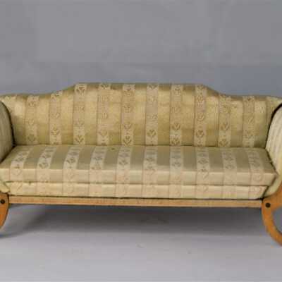 Dollhouse Cream Fabric Couch