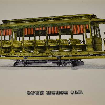 San Antonio Rapid Transit St. R.R. Open Horse Car
