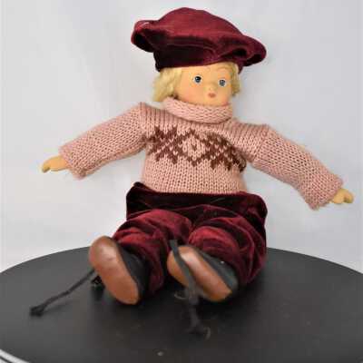 Bisque and Fabric Doll