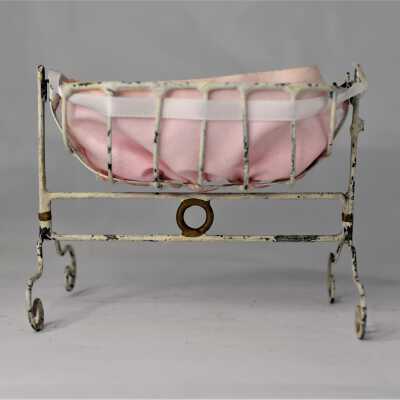 Dollhouse Metal Doll Crib