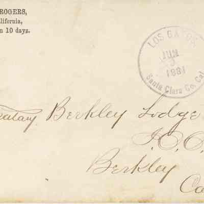 Berkeley Lodge #270 Envelope