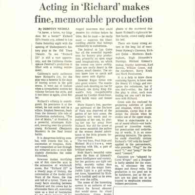 Palo Alto Times, June 16, 1969 Clipping, Photocopy