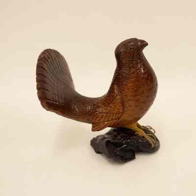 Ruffed Grouse Wood Carving