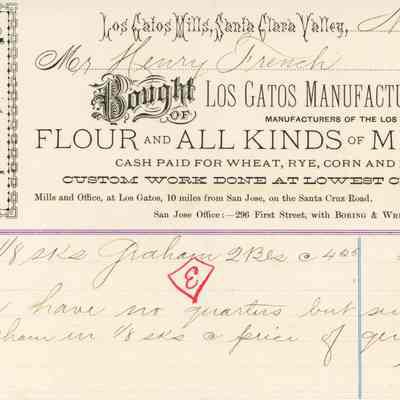 Los Gatos Manufacturing Co. Bill
