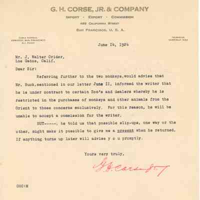 G.H. Corse, Jr. to J. Walter Crider