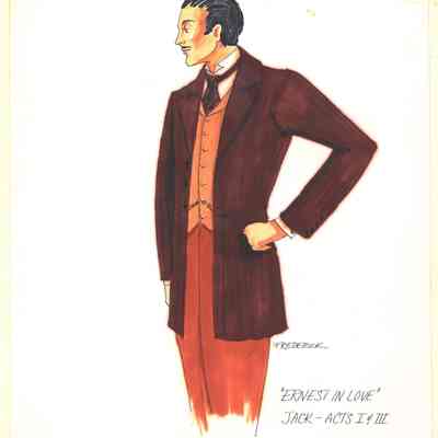 Costume Renderings for "Ernest in Love"