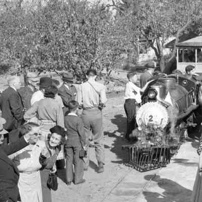 Crowd View at Wildcat Railroad Ceremony