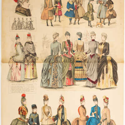 The Latest Paris Fashions, February 1887