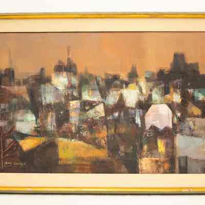 Bronze Sky Over City