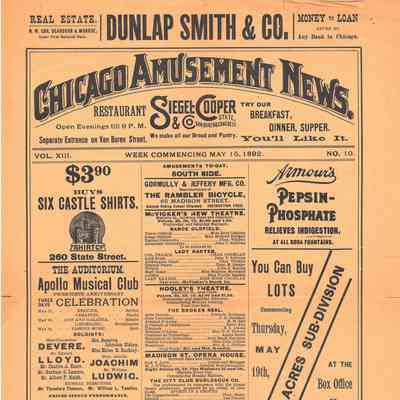 Chicago Amusement News, May 15, 1892